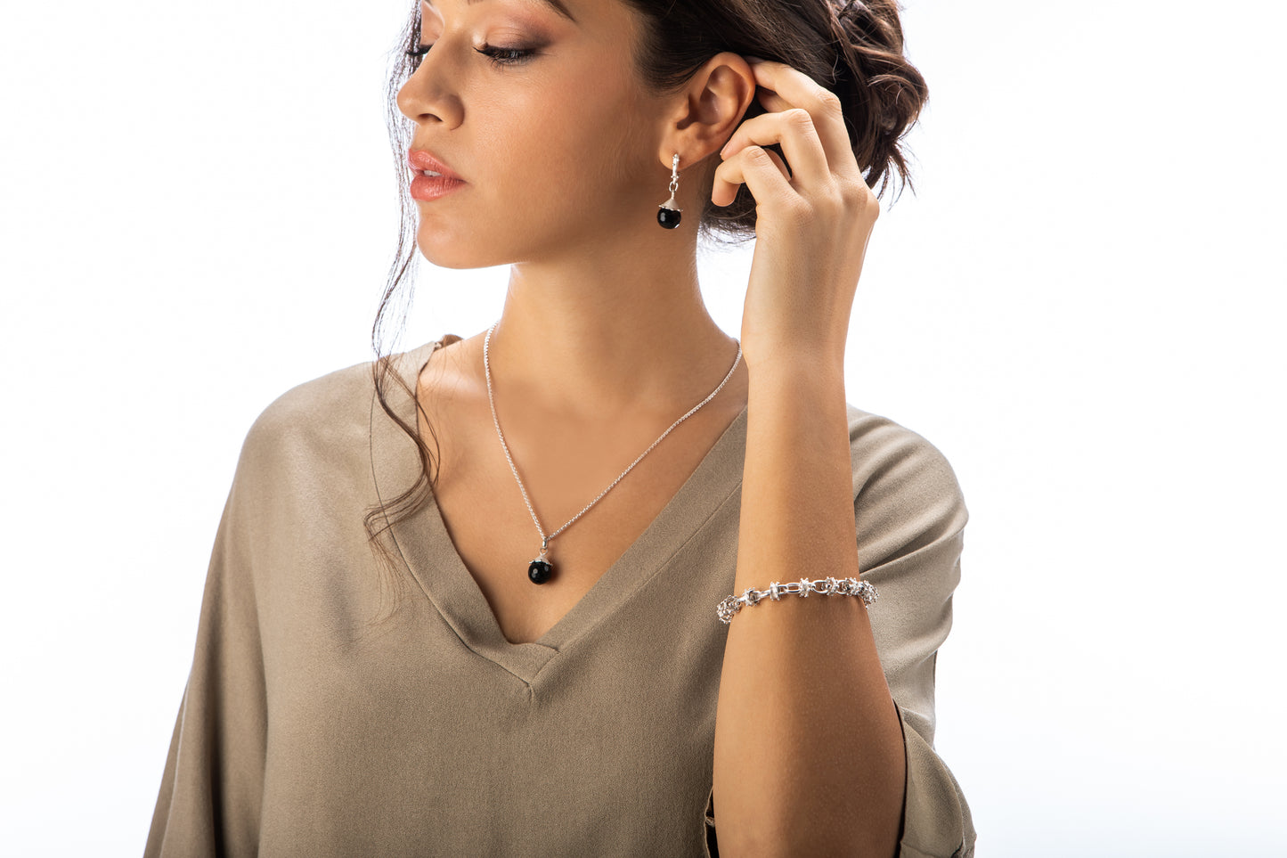 EOLIE | White Gold Earrings - Rosáda Milano