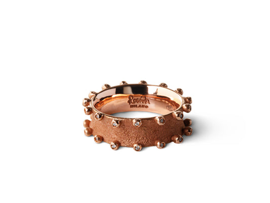 CINQUE TERRE | Rose Gold and Diamond Ring - Rosáda Milano