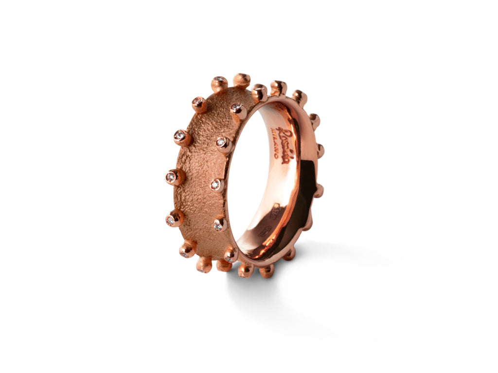 CINQUE TERRE | Rose Gold and Diamond Ring - Rosáda Milano