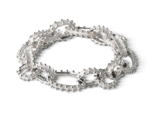 PORTO ROTONDO | White Gold Bracelet - Rosáda Milano