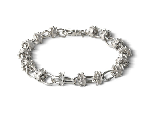 FORTE DEI MARMI | White Gold Bracelet - Rosáda Milano