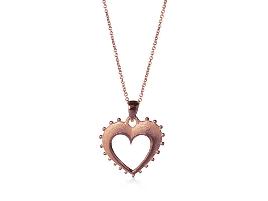 GRAN PARADISO | Heart Pendant in Rose Gold - Rosáda Milano