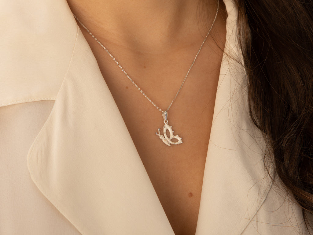 STELVIO | White Gold Pendant - Rosáda Milano