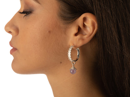 TAORMINA | White Gold Earrings - Rosáda Milano