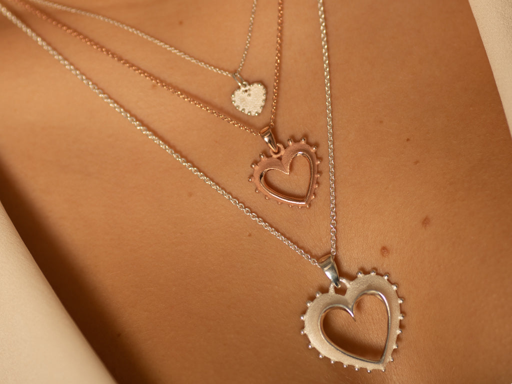 GRAN PARADISO | Heart Pendant in Rose Gold - Rosáda Milano